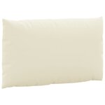 vidaXL Coussins de palette lot de 3 blanc crème tissu oxford