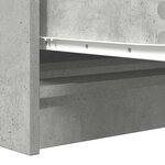 vidaXL Buffet Gris béton 100x35x76 cm Bois d'ingénierie