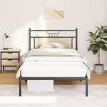 vidaXL Cadre de lit sans matelas chêne sonoma 107x203 cm
