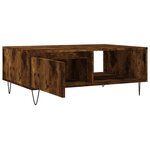vidaXL Table basse chêne fumé 90x60x35 cm bois d'ingénierie