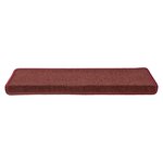 vidaXL Tapis d'escalier 30 pièces 65 x 21 x 4 cm Bordeaux Bordure rectangulaire
