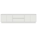 vidaXL Meuble TV avec lumières LED blanc 193 5x41x50 cm