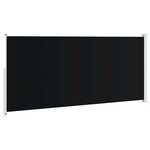 vidaXL Auvent latéral rétractable de patio 220x500 cm Noir