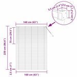 vidaXL Store de Fenêtre avec des rideaux Manuel Argent Aluminium