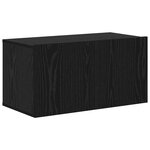 vidaXL Ensemble meuble TV 3 Pièces Chêne noir Bois d'ingénierie