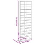 vidaXL Vitrine Murale Beige 21 x 4 5 x 59 cm Bois d'ingénierie