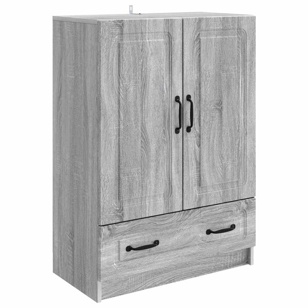 vidaXL Buffet Sonoma gris 66 x 34 5 x 92 cm Bois d'ingénierie