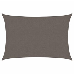 vidaXL Voile d'ombrage 160 g/m² Anthracite 2 5x3 5 m PEHD