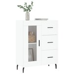 vidaXL Buffet blanc 69 5x34x90 cm bois d'ingénierie