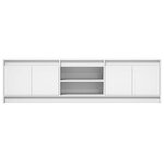 vidaXL Meuble TV avec LED blanc 180x34x50 cm bois d'ingénierie