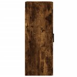 vidaXL Armoire murale chêne fumé 34 5x34x90 cm bois d'ingénierie