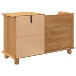 vidaXL Banc de rangement pour l'entrée ASKIM Marron 100 x 39 x 62 cm