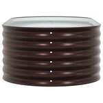vidaXL Jardinière surélevée Marron 160 x 80 x 44 cm Acier