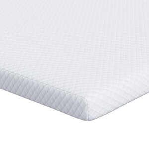 vidaXL Surmatelas Blanc 200 x 200 x 5 cm Tissu Jacquard