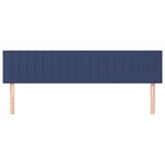 vidaXL Têtes de lit 2 Pièces Bleu 100x5x78/88 cm Tissu