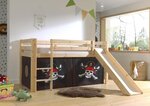 Rideau pour lit en hauteur en 4 parties Pirate des Caraibes