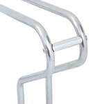 vidaXL Support de vélo au sol autoportant pour 6 vélos acier galvanisé