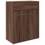 vidaXL Buffet Chêne marron 60x30x75 cm Bois d'ingénierie