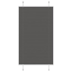 vidaXL Store plissé noir 80x150 cm largeur du tissu 79 4 cm polyester