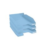 Corbeille À Courrier Combo Midi Bee Blue - Bleu Clair - X 6 - Exacompta