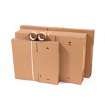Kit de déménagement PRATIQUE  avec cartons standards  livres et vêtements.