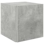 vidaXL Tables d'appoint 33 x 33 x 34 cm Engineered Wood Gris béton