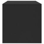 Vidaxl meuble tv noir 120x40x40 cm bois d'ingénierie