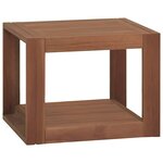 vidaXL Armoire murale de salle de bain 45x45x35 cm Bois de teck solide