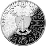 Pièce de monnaie en Argent 500 Francs g 17.50 Millésime 2024 Butterflies CHRYSIRIDIA RHIPHEUS