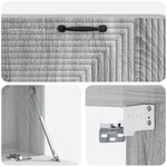 vidaXL Meuble TV mural Sonoma gris 98 x 31 x 30 cm Bois d'ingénierie