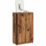 vidaXL Armoire à chaussures vieux bois 59x35x100 5cm bois d'ingénierie