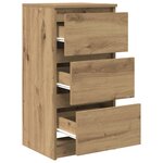 vidaXL Buffet chêne artisanal 37 5x35x76 cm bois d'ingénierie