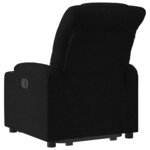 vidaXL Fauteuil inclinable noir tissu
