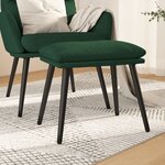 vidaXL Repose-pied Vert foncé 45x29 5x35 cm Tissu