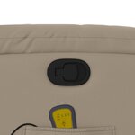 vidaXL Fauteuil de massage inclinable Cappuccino Similicuir