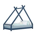 Lit tipi enfant TAHUKA 90 x 190 bleu marine