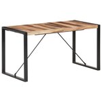 vidaXL Table à dîner 140x70x75 cm Bois massif