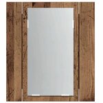 vidaXL Armoire de salle de bain à miroir LED vieux bois 40x12x45 cm