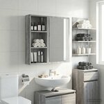 vidaXL Armoire murale de salle de bain Gris Sonoma 30 x 14 x 70 cm