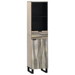vidaXL Ensemble de mobilier de salle de bain 4 Pièces Marron noyer