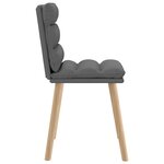 vidaXL Chaises à manger lot de 4 gris foncé tissu