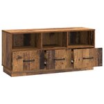 vidaXL Meuble TV Bois ancien 102 x 34 5 x 47 cm Bois d'ingénierie