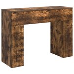 vidaXL Table basse Chêne fumé 102 x 35 x 75 cm Bois d'ingénierie