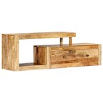 vidaXL Meuble TV 120 x 30 x 40 cm Bois massif de manguier