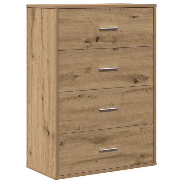 vidaXL Buffet Chêne artisanal 60 x 31 x 84 cm Bois d'ingénierie