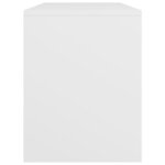 vidaXL Tabouret de toilette Blanc 70x35x45 cm Bois d'ingénierie