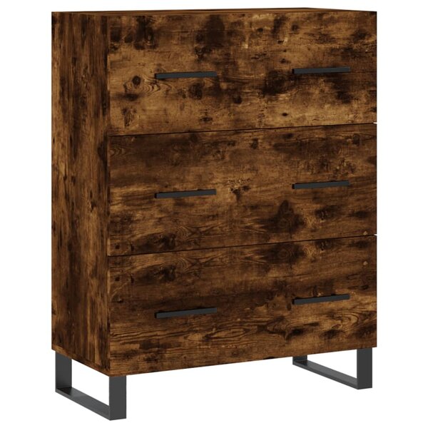 vidaXL Buffet chêne fumé 69 5x34x90 cm bois d'ingénierie