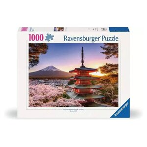 Puzzle 1000 p - Cerisiers en fleurs du Mont Fuji