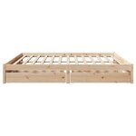 vidaXL Cadre de lit sans matelas 200x200 cm bois massif de pin