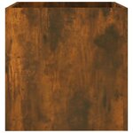 vidaXL Jardinière Chêne fumé 40x40x40 cm Bois d'ingénierie